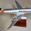 Model of A320 Jetstar with detailed craftsmanship.